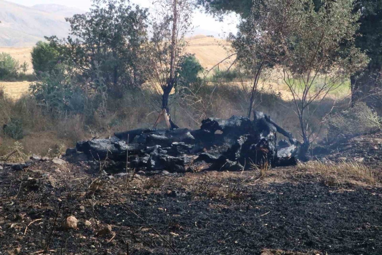 Sandıklı’da iki köyde çıkan arazi yangınlarında 10 dekar alan zarar gördü
