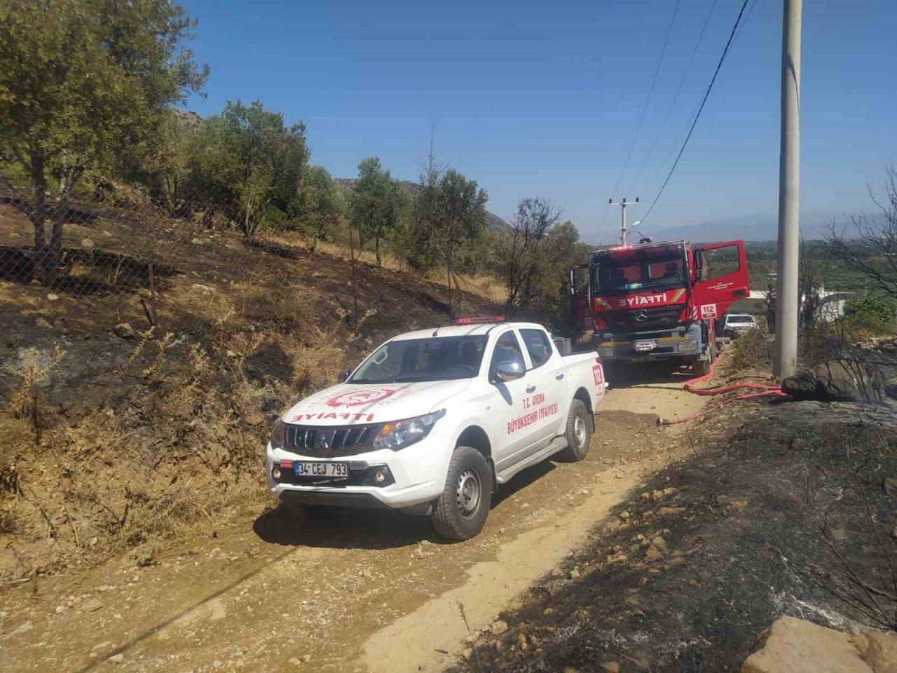 Aydın Büyükşehir Belediyesi İtfaiyesi’nin hızlı müdahalesi faciayı önledi