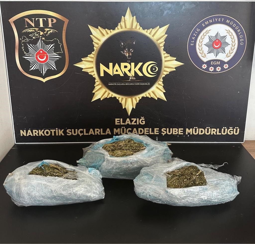 Elazığ’da uyuşturucuyla mücadele: 3 tutuklama