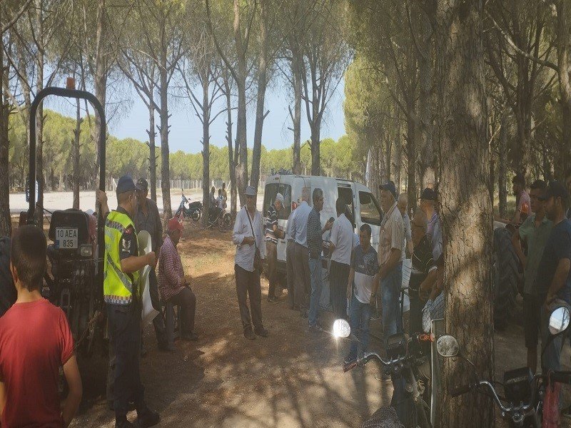 Gömeç’te jandarma ekipleri seyyar muayene istasyonu kurup eğitimler verdi