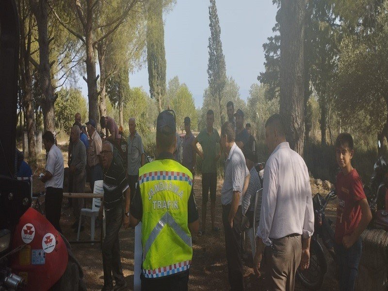 Gömeç’te jandarma ekipleri seyyar muayene istasyonu kurup eğitimler verdi