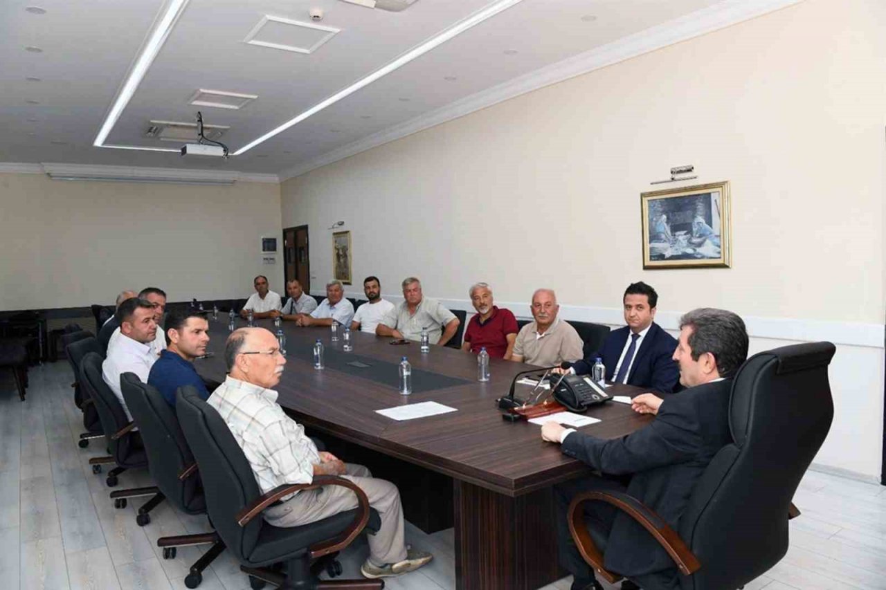 Termik santrallerin çevresindeki muhtarlardan Vali Tavlı’ya ziyaret