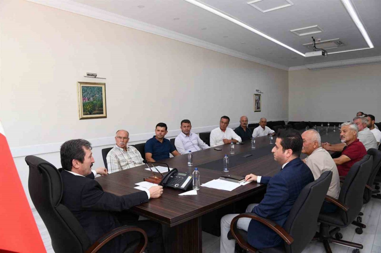 Termik santrallerin çevresindeki muhtarlardan Vali Tavlı’ya ziyaret