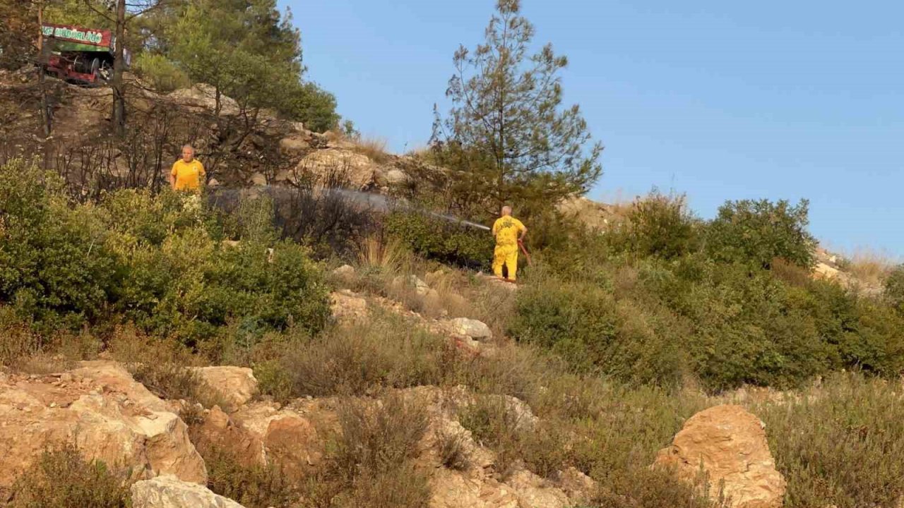 Osmaniye’de çıkan orman yangını kısa sürede söndürüldü