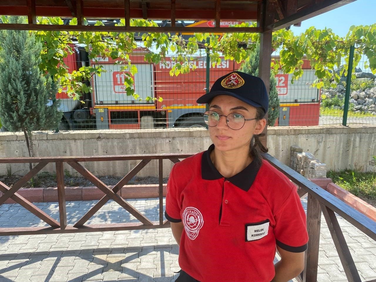 Staj gördüğü itfaiyede Avrupa Şampiyonası’na hazırlanıyor