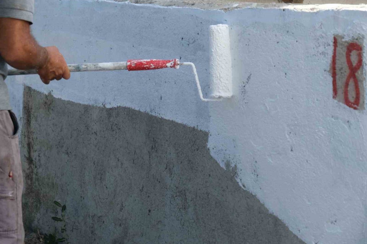 Bodrum sokakları mavi ve beyaza bürünüyor