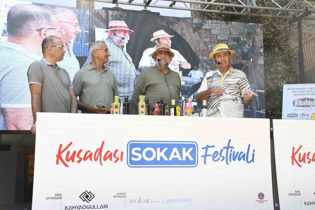 Kuşadası Sokak Festivali’nin ikinci günü zeytinyağı tadım atölyesi ile başladı