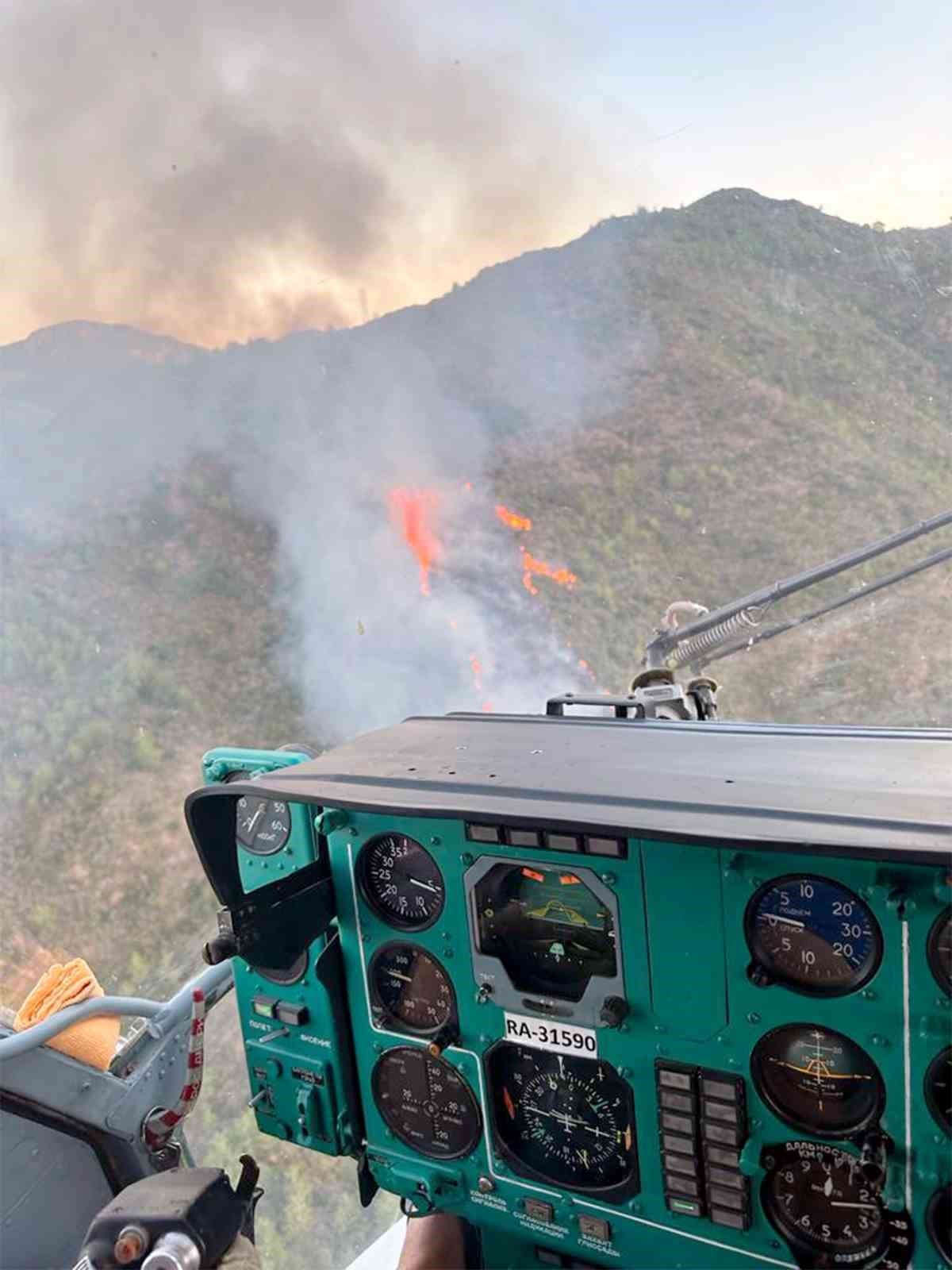 Marmaris orman yangını ile uyandı