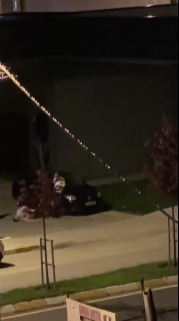 Pendik’te darp edilen kadının yardım çığlıkları kamerada