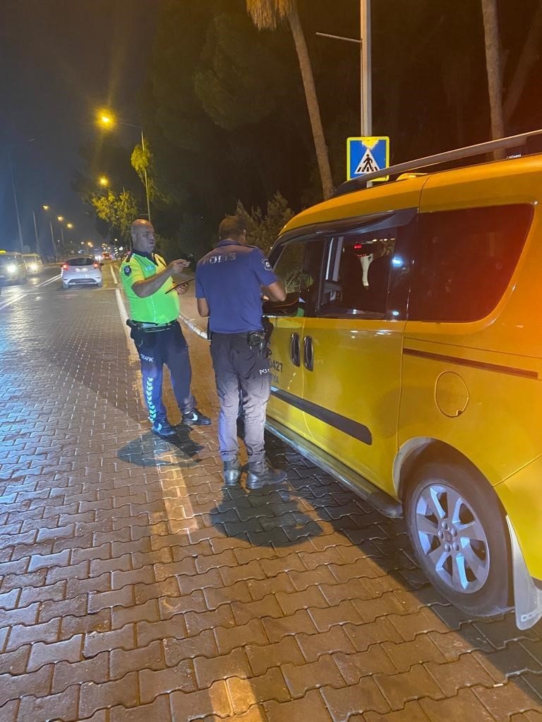Alanya’da ticari taksilere ceza yağdı
