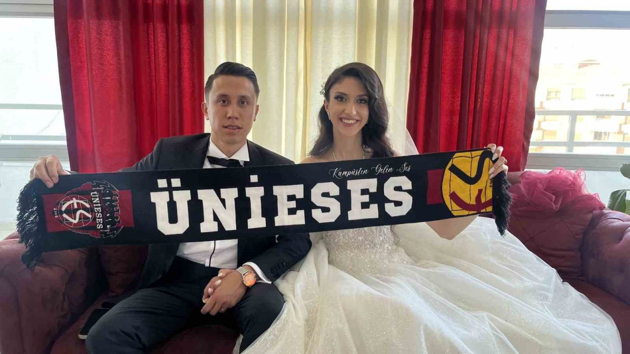 Deplasmanda tanışan Eskişehirsporlu çift dünya evine girdi