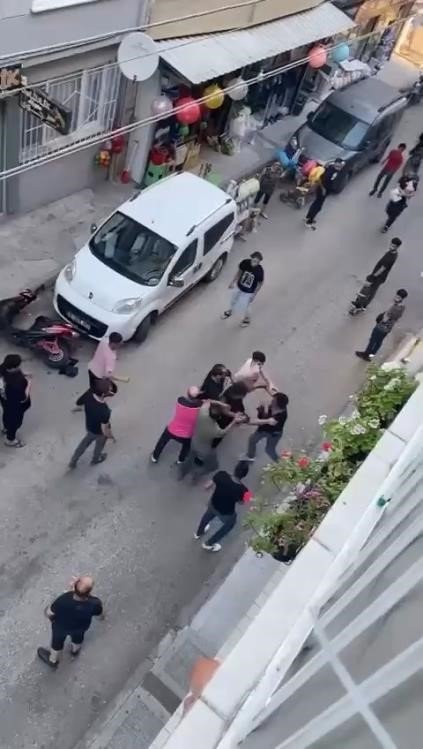 ’Yan baktın’ meselesinde sokak ringe döndü, yumruklar havada uçuştu