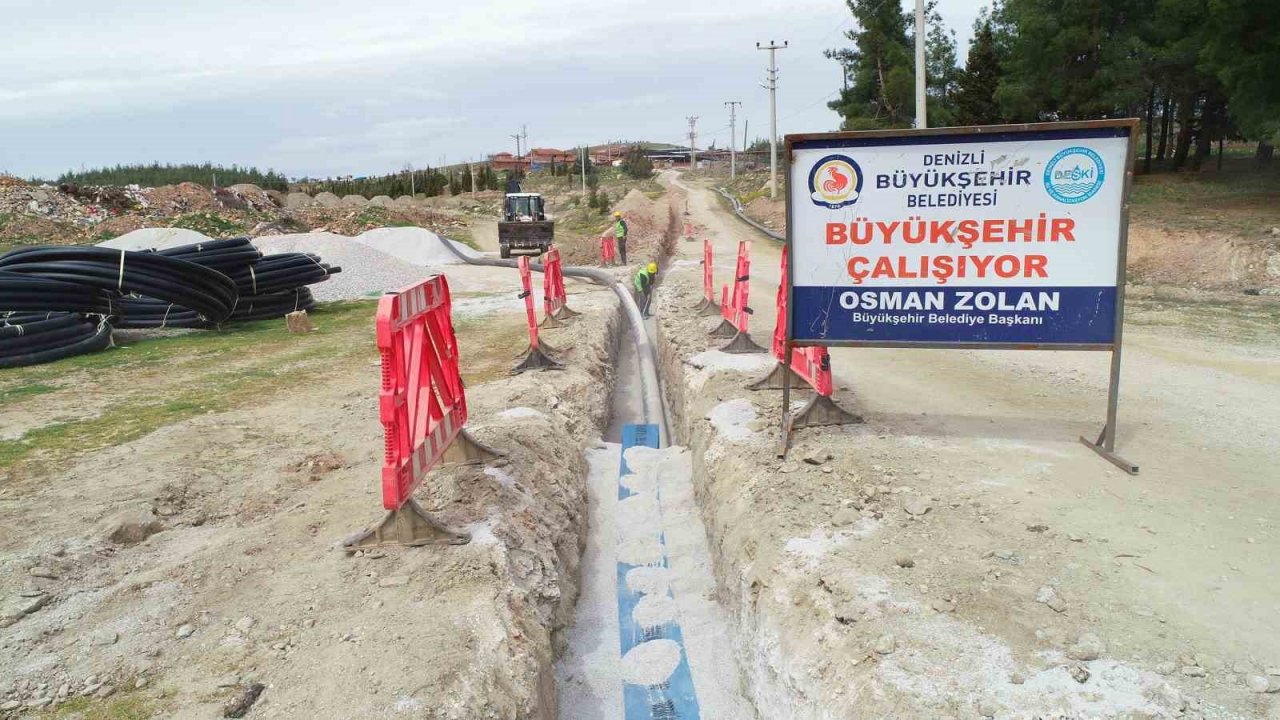 DESKİ, Çal’ın su hatlarını yeniliyor