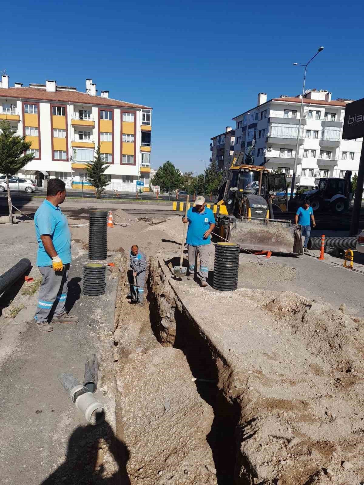 Nevşehir’de yağmur suyu hatları güçlendiriliyor