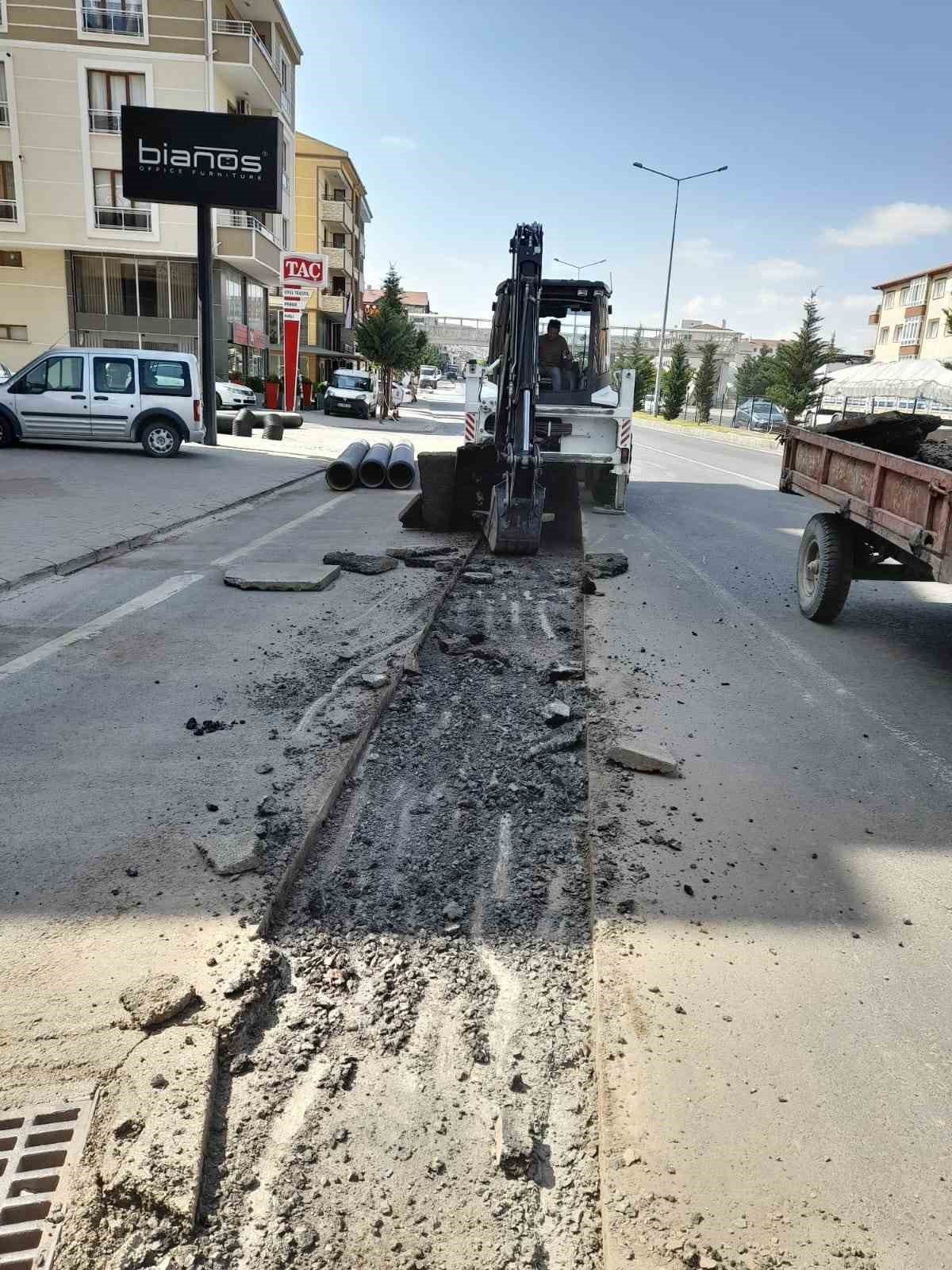 Nevşehir’de yağmur suyu hatları güçlendiriliyor