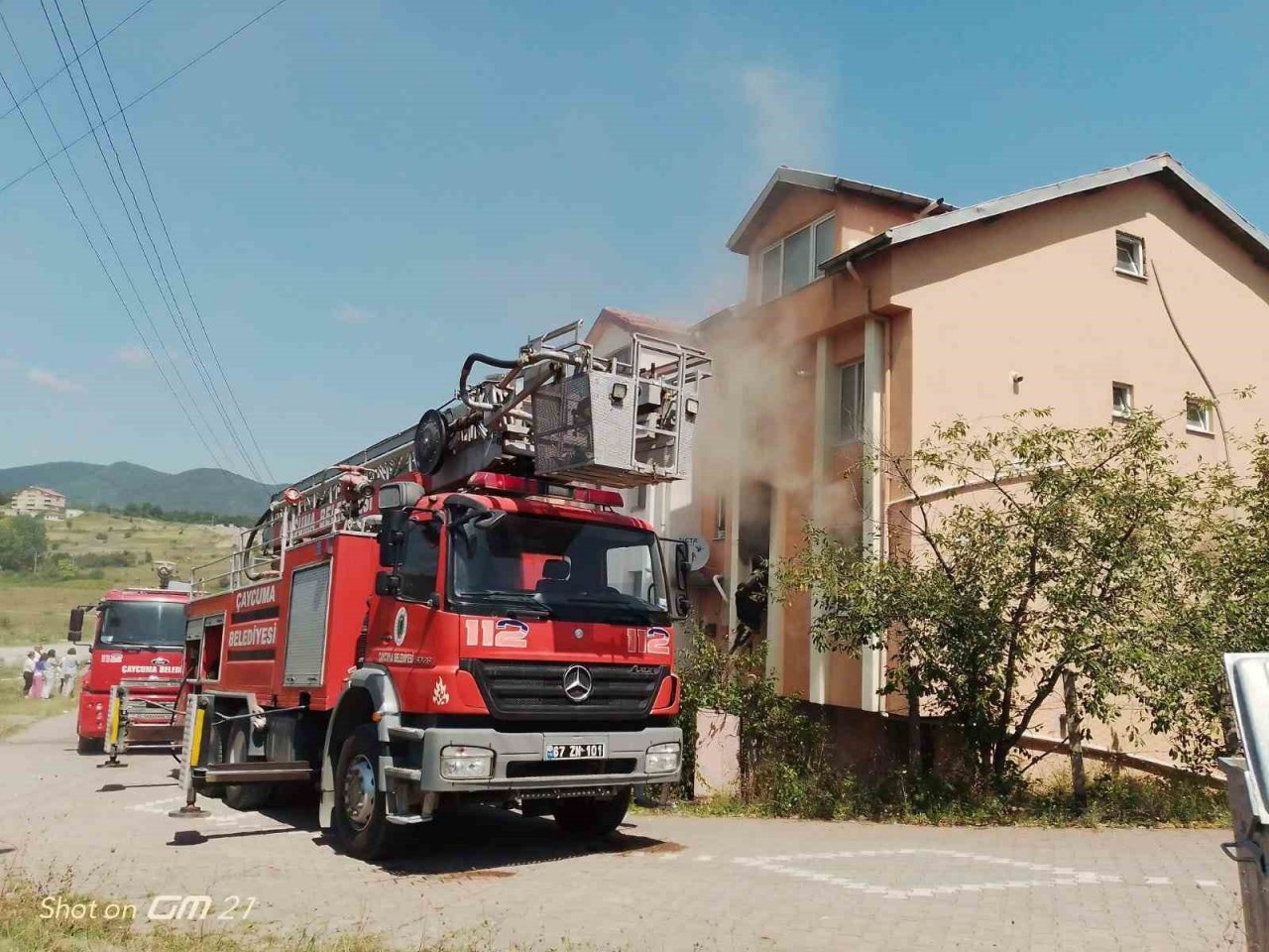 Çıkan yangında ev kullanılmaz hale geldi
