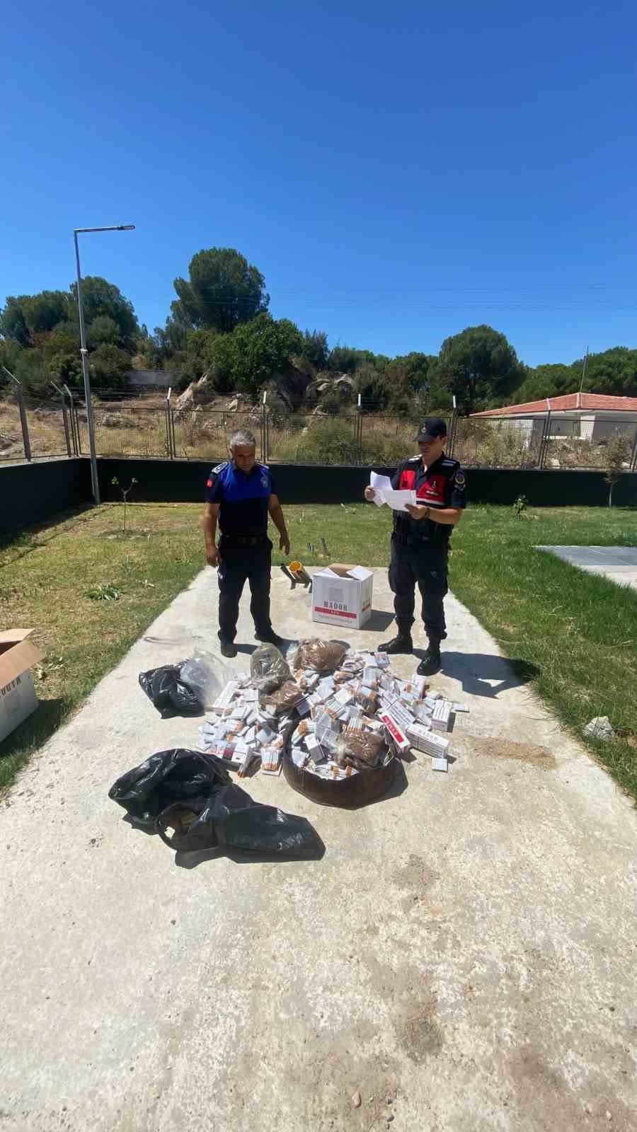 Aydın’da bin 191 paket kaçak sigara ele geçirildi