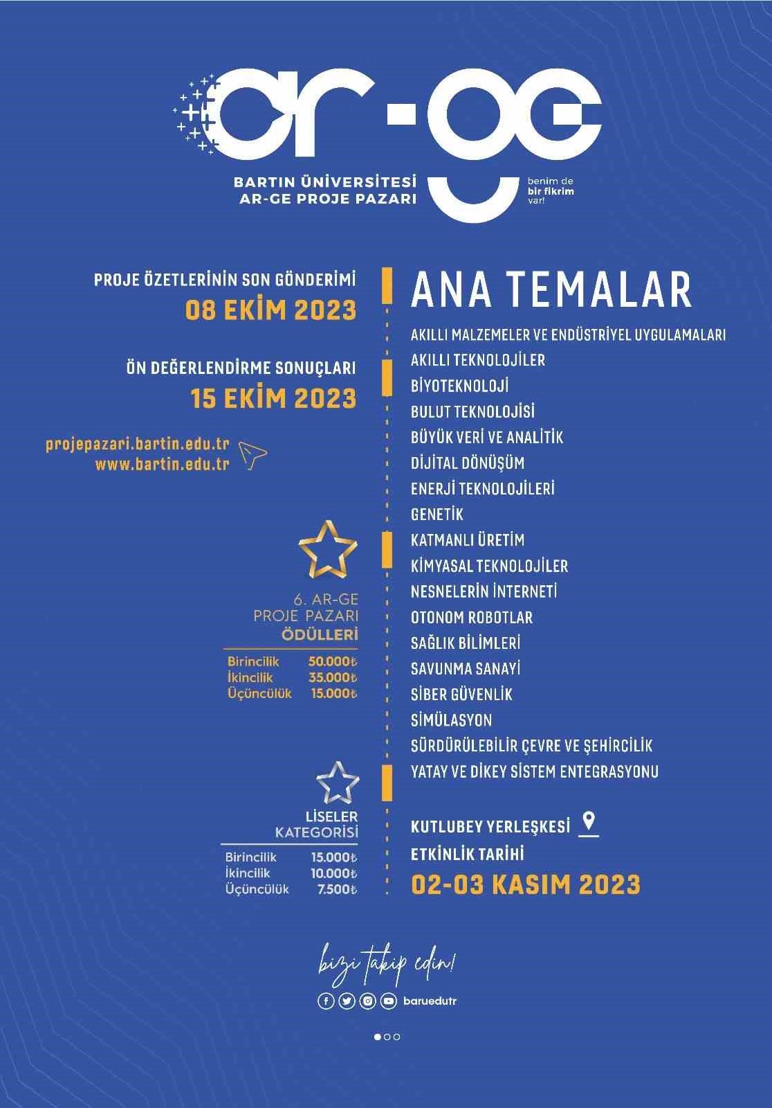 BARÜ 6. Ar-Ge Proje Pazarı başvuruları başladı