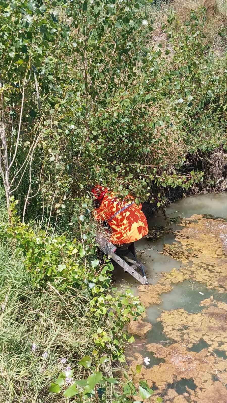 Su kuyusuna düşen köpeği itfaiye ekipleri kurtardı