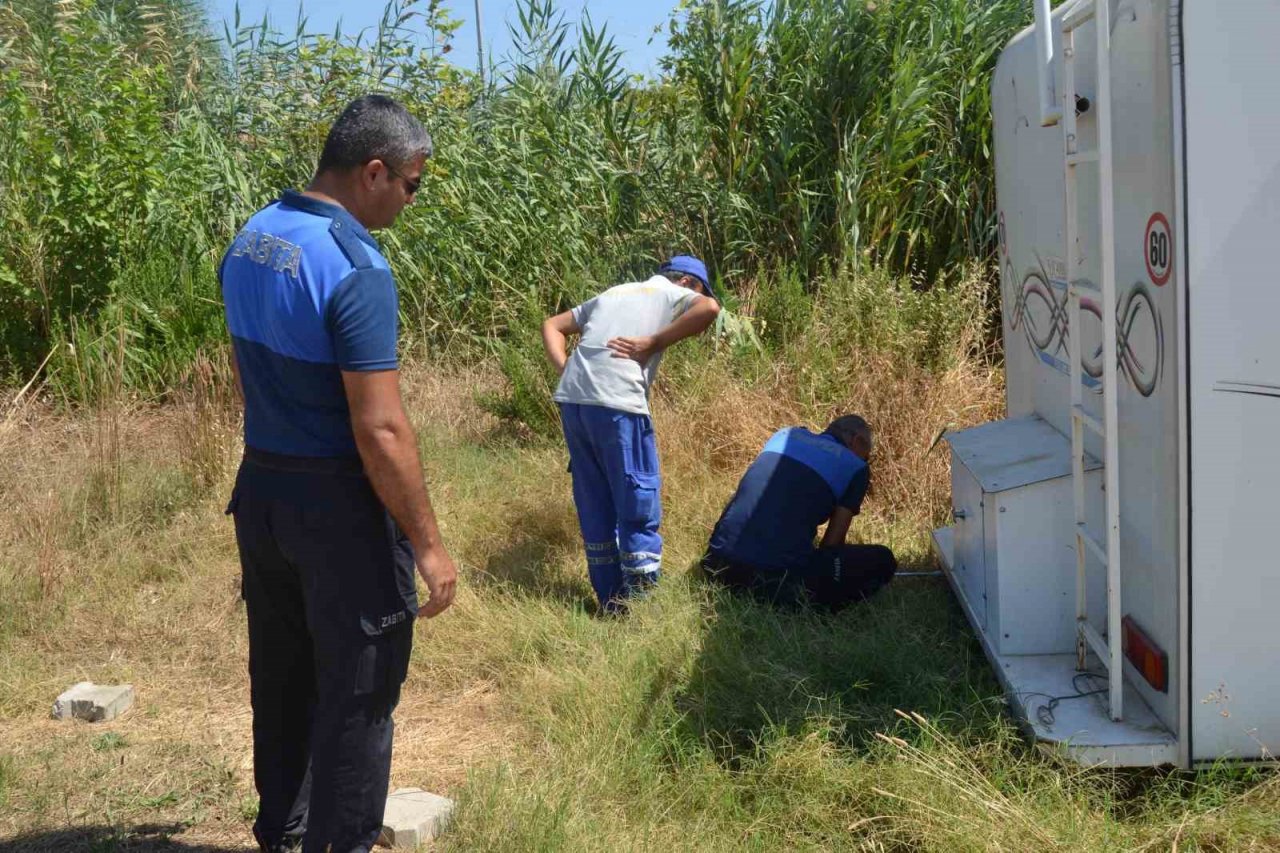 Fethiye’de park alanındaki karavanlar kaldırıldı