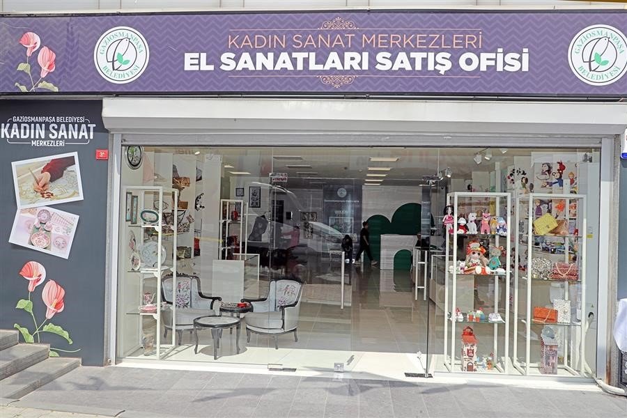 Gaziosmanpaşa’da el sanatları satış ofisleri kadınlara gelir kaynağı oldu