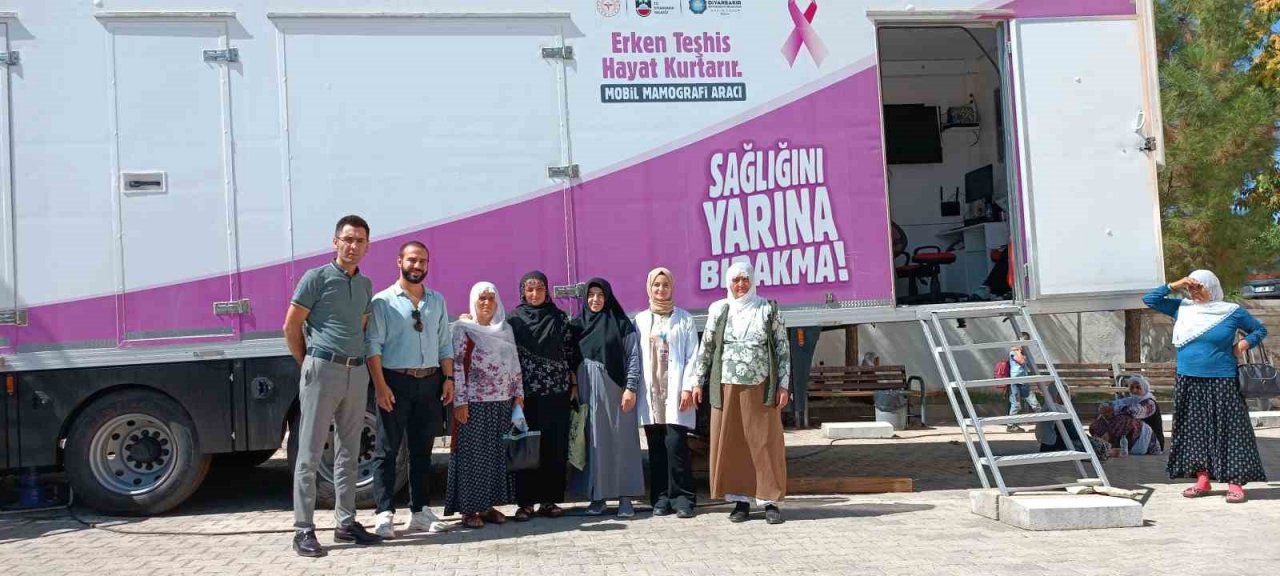 Mobil kanser tarama aracı Dicle’de hizmet vermeye başladı