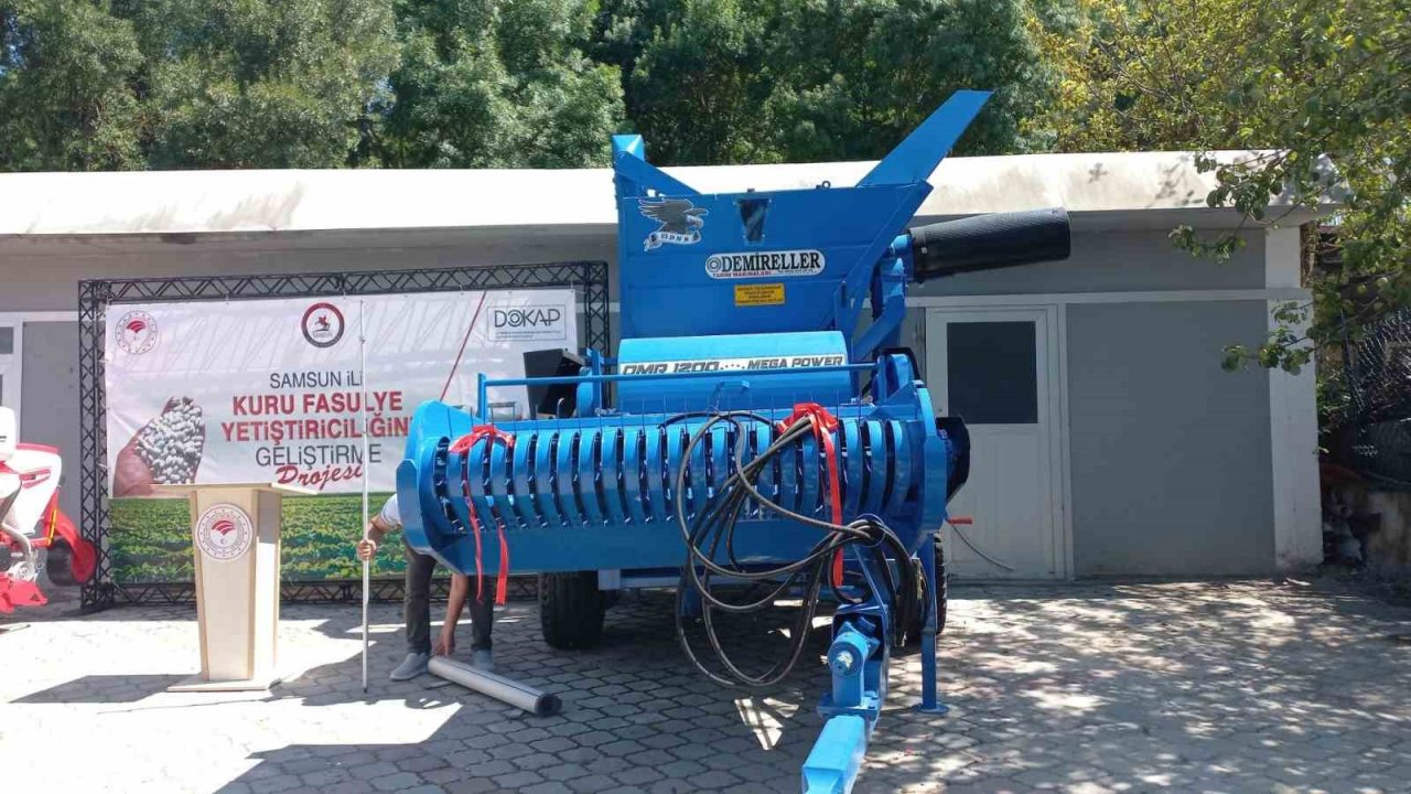 Samsun’da üreticilere kuru fasulye tohumluğu ve ekipman desteği