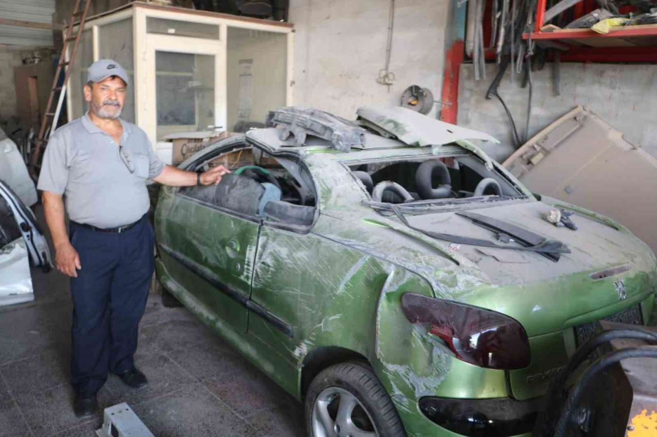 Enkazdan çıkan araçlar ustaların elinde yeniden ekonomiye kazandırılıyor