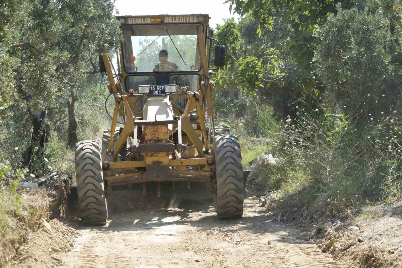 Gemlikli çiftçiye arazi yolu desteği