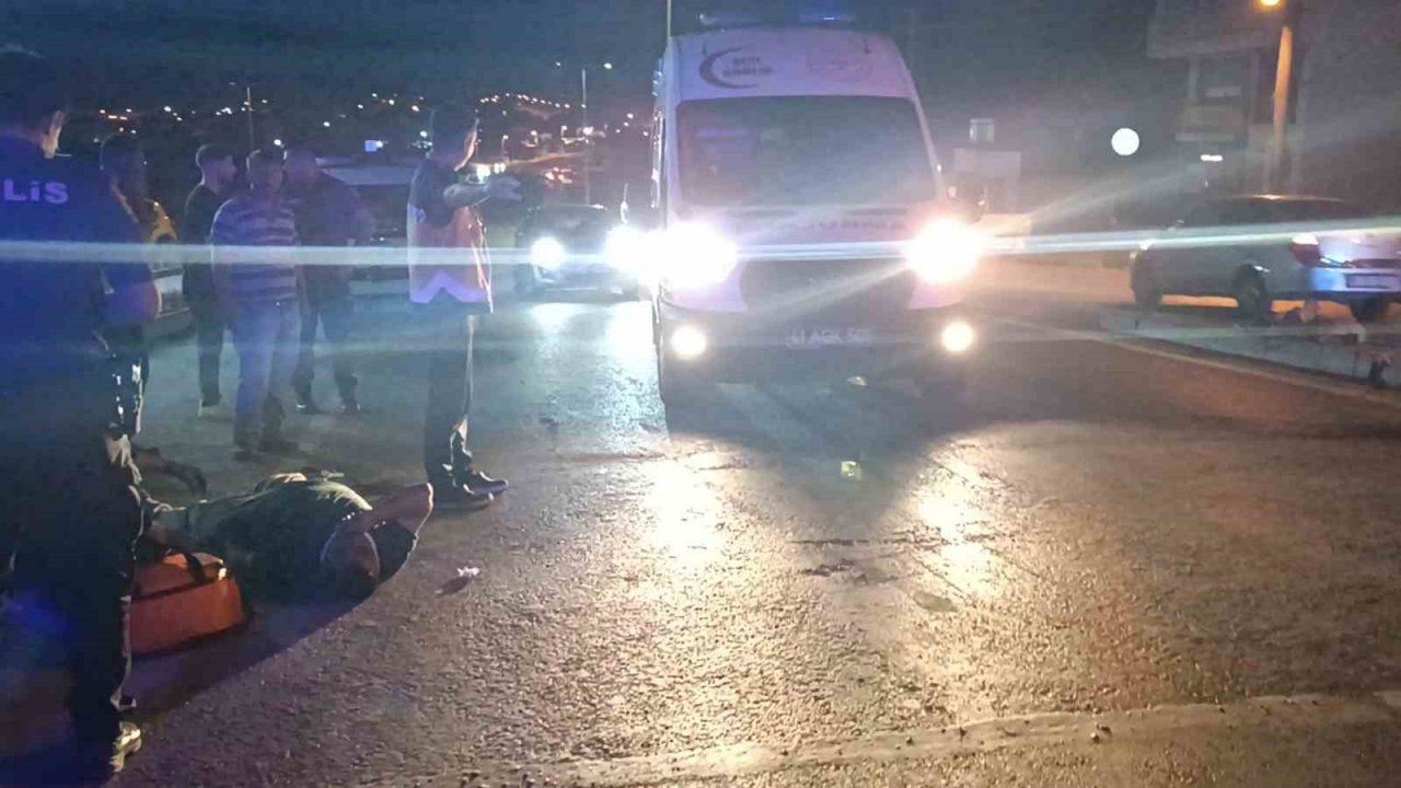 Kaza yapan kardeşinin yanına giderken motosiklet çarptı