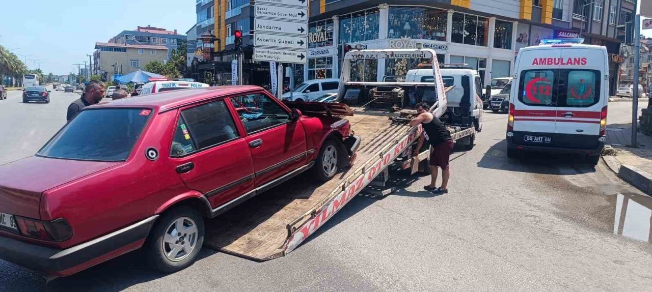 Samsun’da trafik kazası: 1 yaralı
