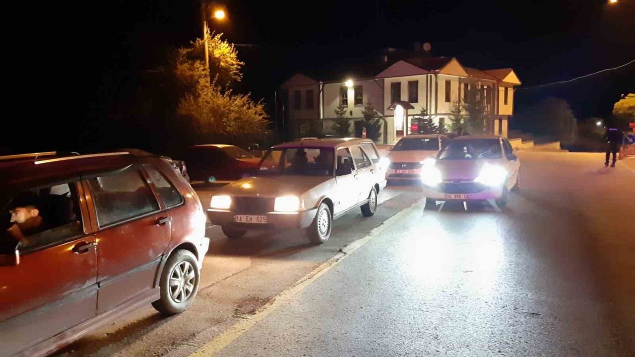 Mudurnu’da polis ekipleri sürücülere göz açtırmadı