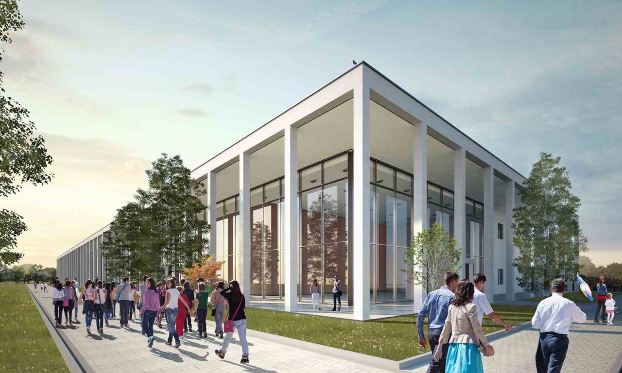 Karacabey Kültür Merkezi’nde inşaat hızlandı