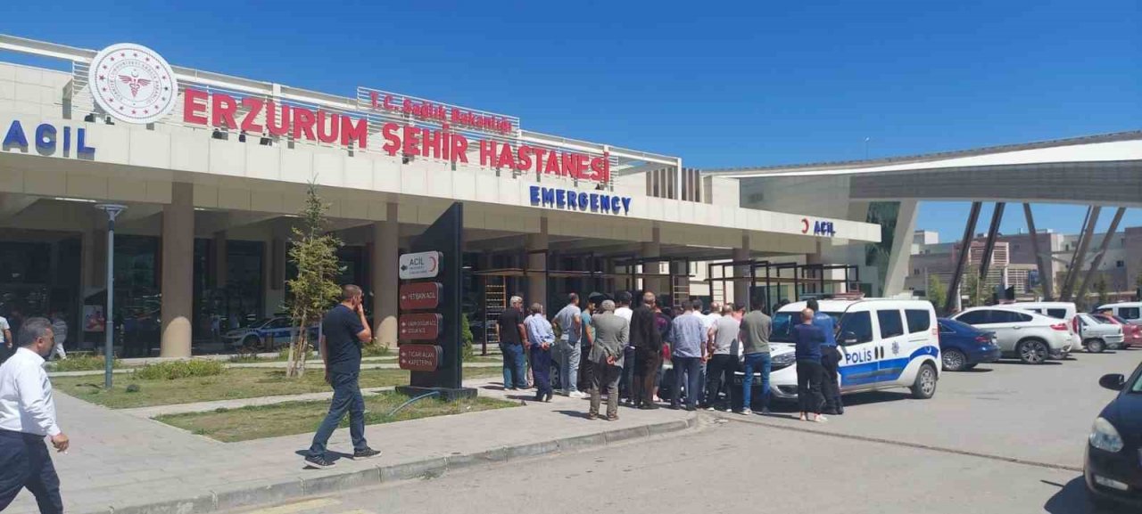 Erzurum şehir hastanesinde büyük kavga