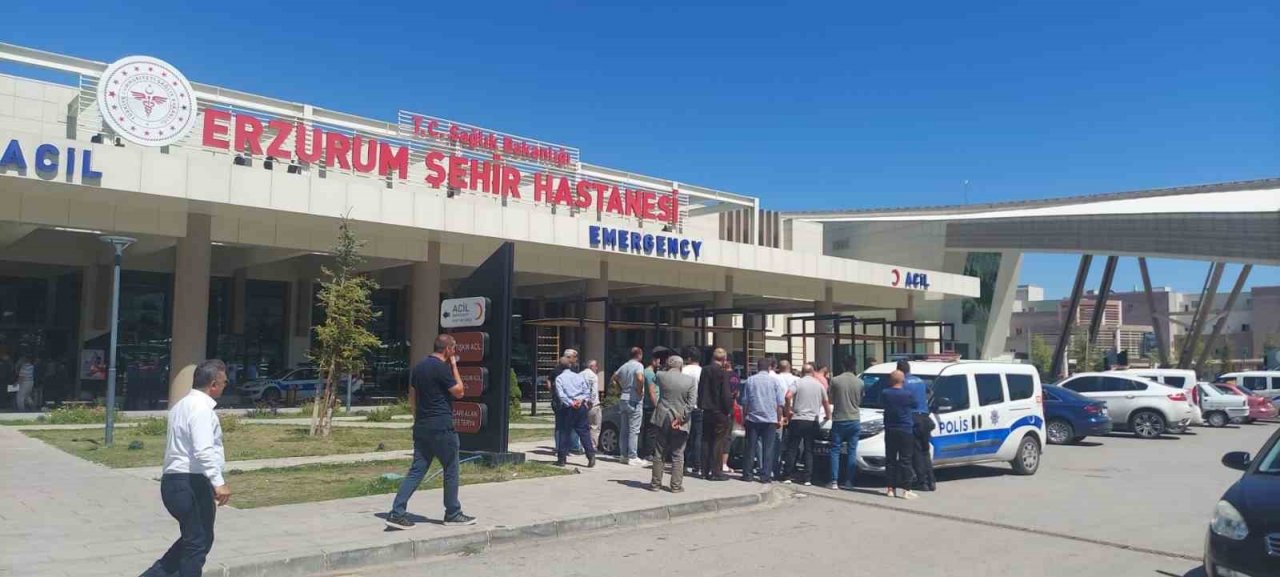 Erzurum şehir hastanesinde büyük kavga
