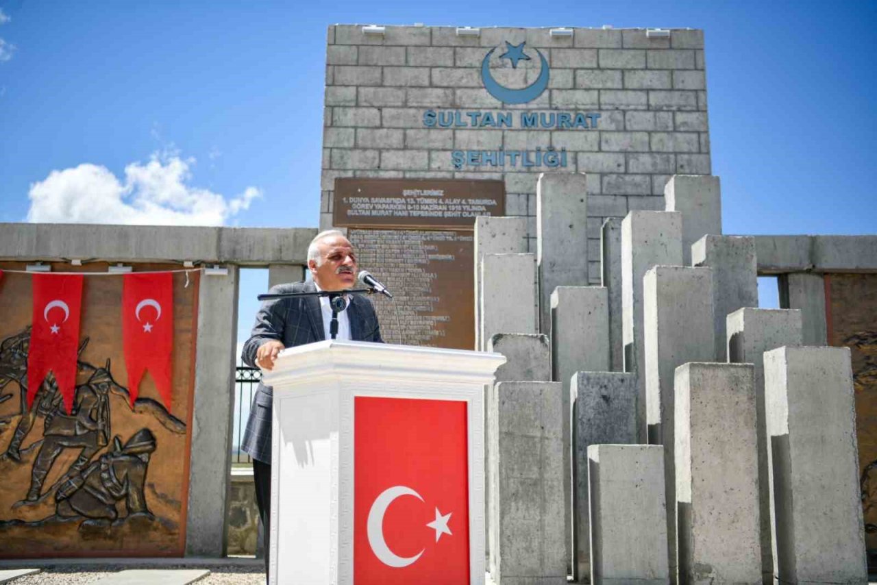 Restore edilen Sultan Murat Şehitliği dualarla açıldı