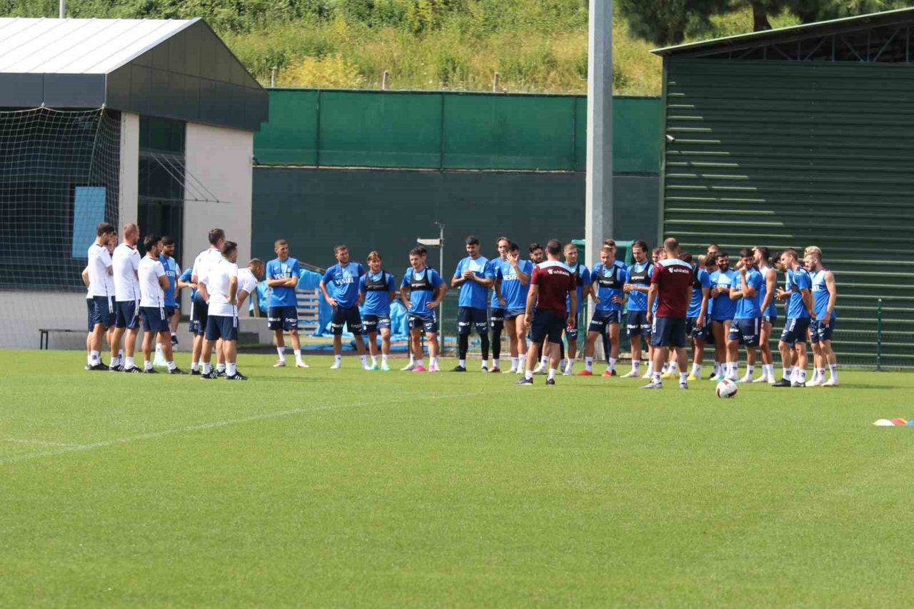 Trabzonspor antrenmanında 7 eksik