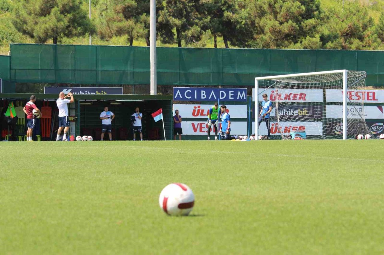 Trabzonspor antrenmanında 7 eksik