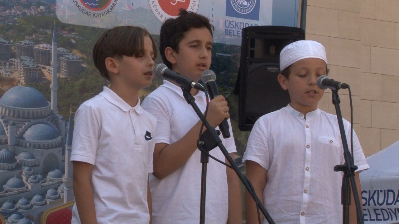 Üsküdar’da Kur’an Kursu öğrencileri kapanış etkinliğinde doyasıya eğlendi