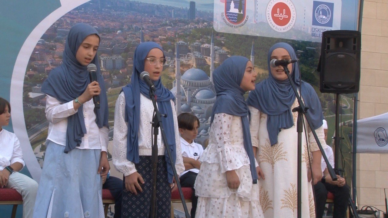 Üsküdar’da Kur’an Kursu öğrencileri kapanış etkinliğinde doyasıya eğlendi