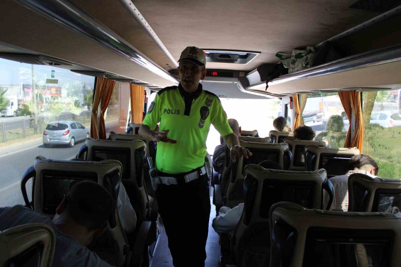 Trafik ekipleri önce denetledi, sonra bilgilendirdi