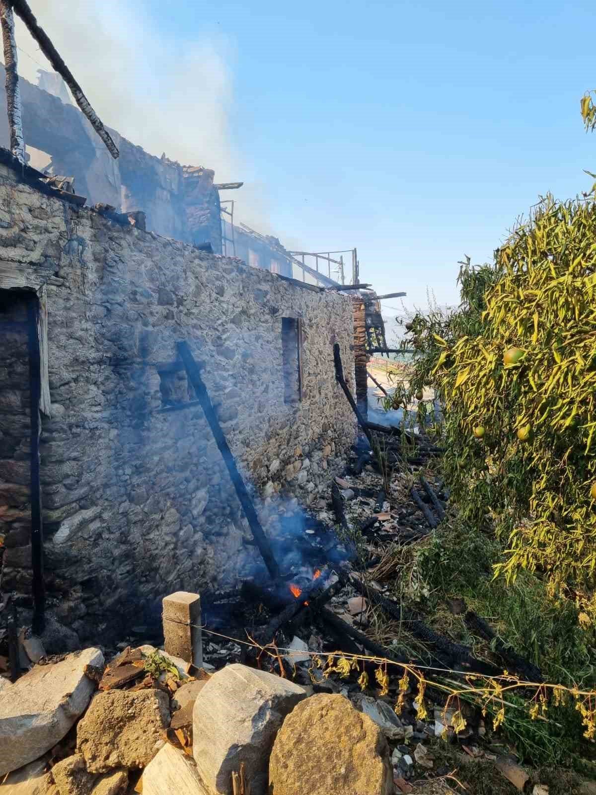 Bozdoğan’da iki ev alevlere teslim oldu