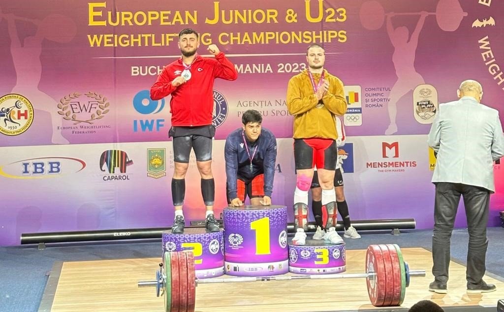 BARÜ’lü milli halterci Taner Çağlar, Avrupa üçüncüsü oldu