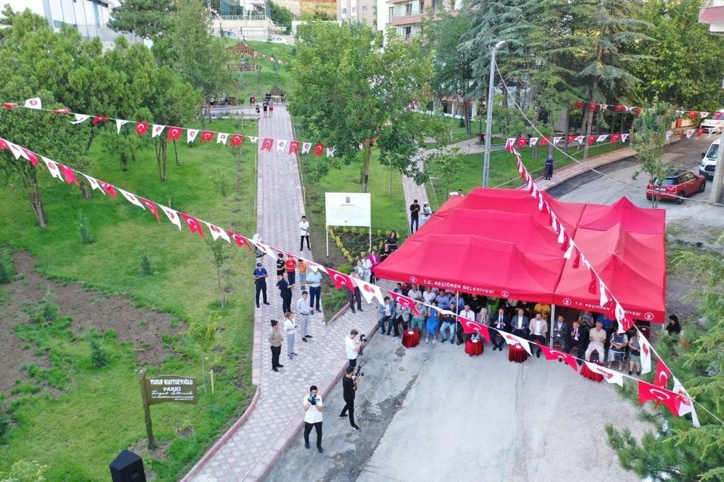 Keçiören’de Yusuf Kurtbeyoğlu Parkı hizmete açıldı