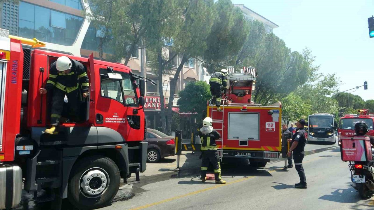 Muğla’da baca yangını korkuttu