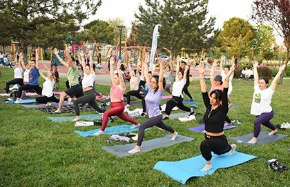 Nilüfer’de yogaya büyük ilgi