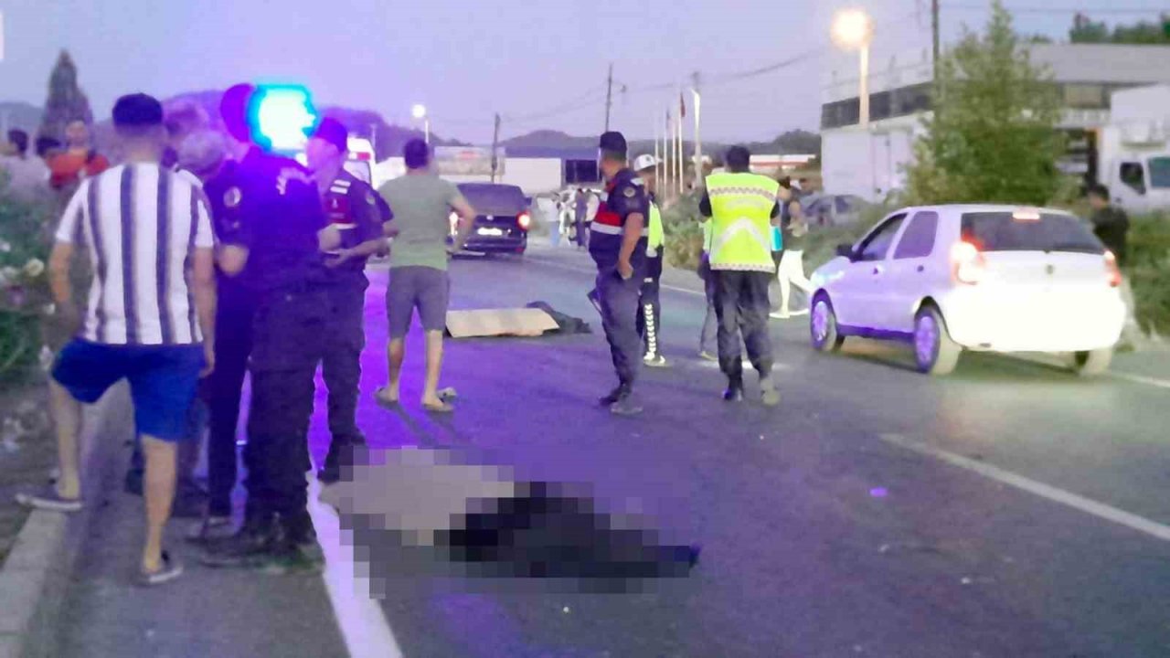 Motosiklet kaza yerinden 300 metre ileriye fırladı