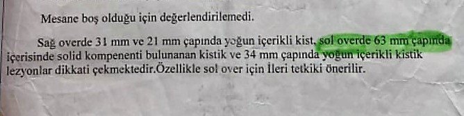 Yanlış yumurtalığı alınan kadına küstah cevap: “Bikini de giymeyiver"