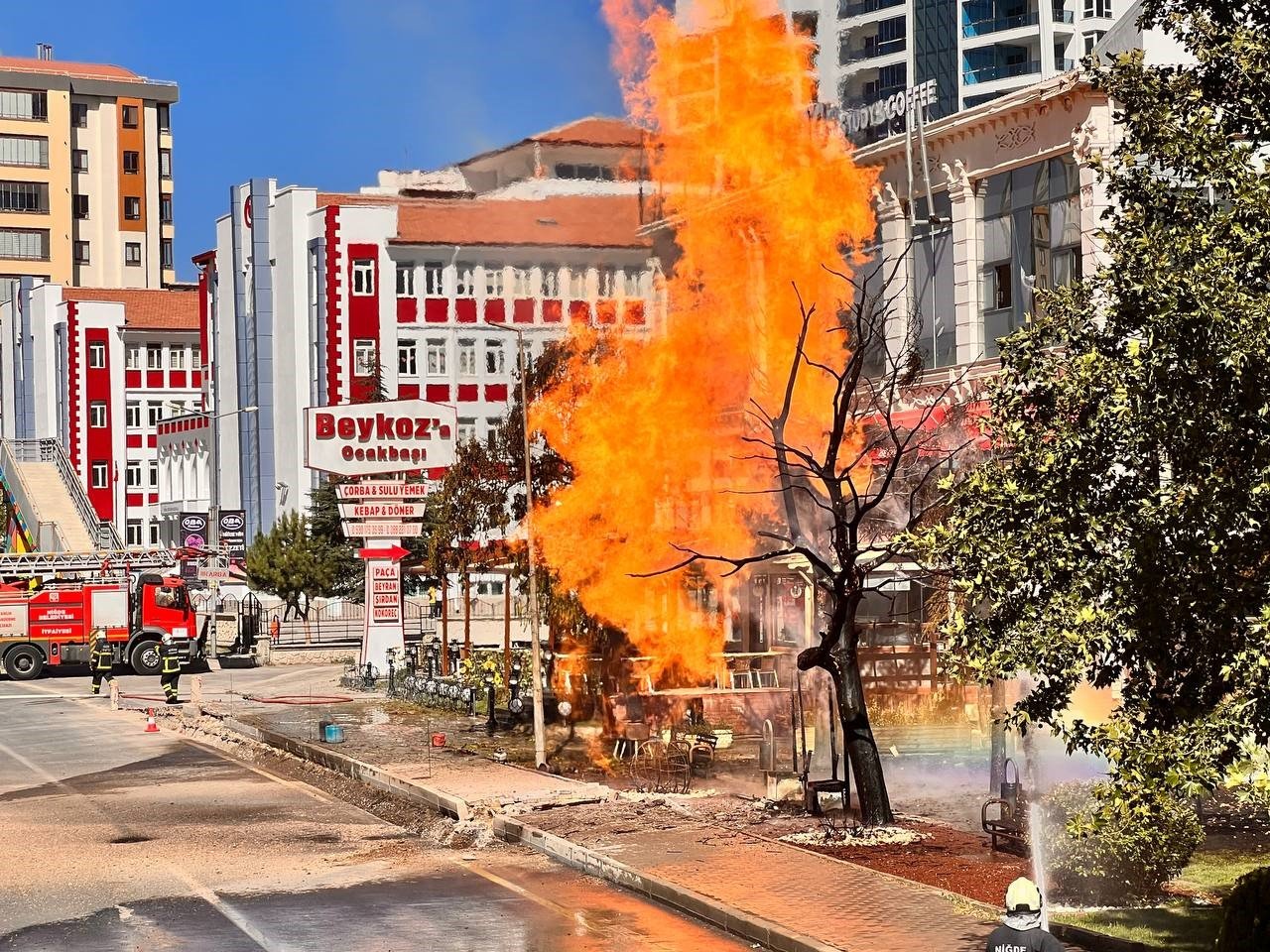 Doğal gaz boru hattında patlama: 1 Yaralı