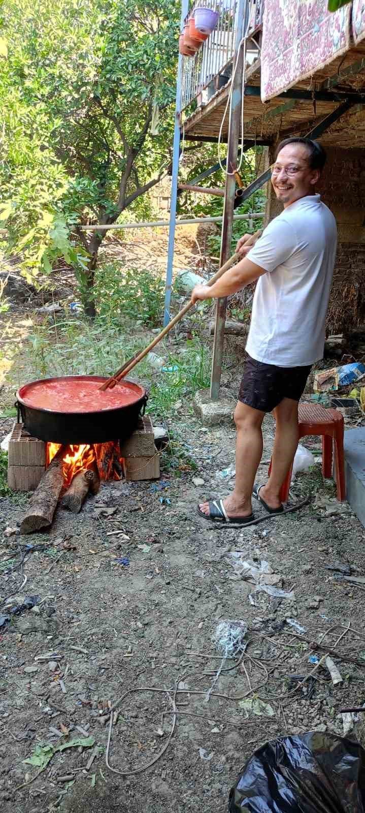 Aydın’da salça kazanları kaynamaya başladı